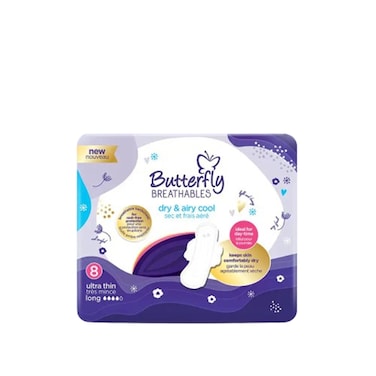 Butterfly Breathables Sanitary Napkins 8 pcs