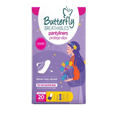 Butterfly Breathable Daily Care Panty Liners 20 pcs