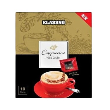 Klassno Cappuccino Vero Gusto With Choco Sprinkles Pack (Pack of 10)