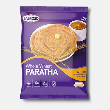 Sabroso Whole Wheat Paratha 30 pcs 2.4 kg