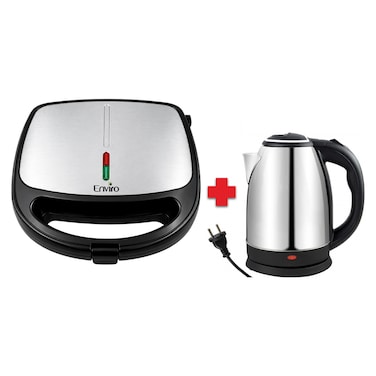 Enviro Sandwich Maker EI-SM 108 Black (Free Kettle Rs-2500/-)