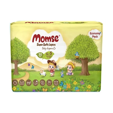 Momse Economy Baby Diapers X-Large 30pc