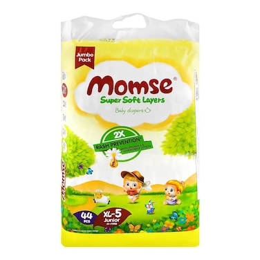 Momse Super Soft Layers Pampers XL-5 (44 pcs)