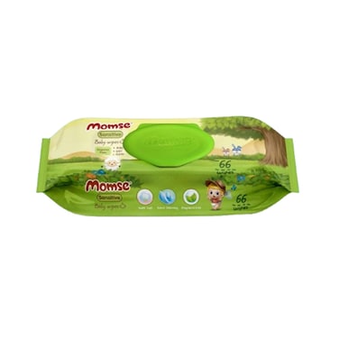 Momse Baby Wipes Fragrance Free 66 Sheets