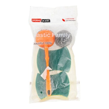 Fashion Plastic Family Sponge &amp; Brush