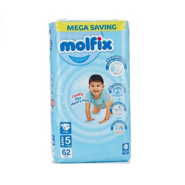 Molfix Junior Size 5 (11-18 kg) 62pcs