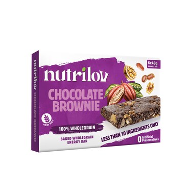 Nutrilov Granola Bars Chocolate Brownie 6 x 40 gr Granola Bars