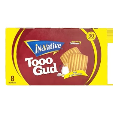 Innovative Tooo Gud Egg &amp; Milk Cookies Half Roll (Pack of  8)