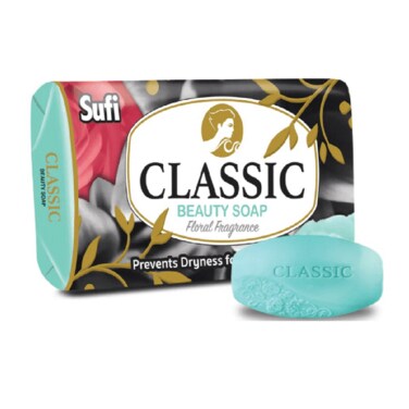 Sufi Classic Beauty Soap Floral Fragrance Blue 130g