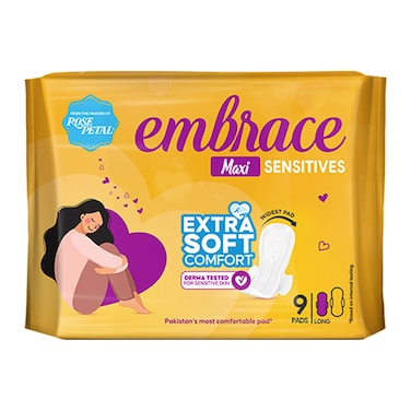 Embrace Sensitives Maxi Long 9 pads