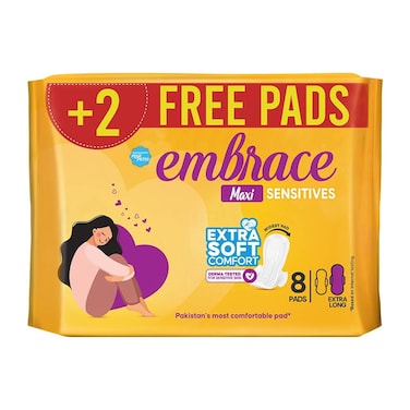 Embrace Sensitive Maxi Extra Long 8 Pads