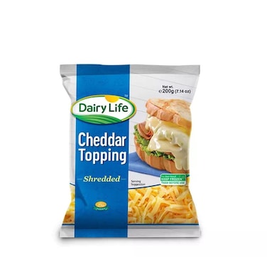 Dairy Life Cheddar Topping Shredded Cheese 200 gr