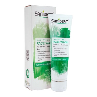 Saniderm Iris Root Extract Purifying Face Wash 90g