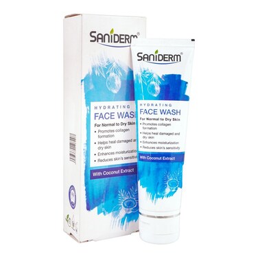 Saniderm Coconut Extract Hydrating Face Wash 90g