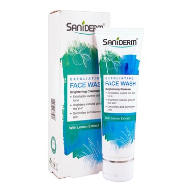 Saniderm Lemon Extract Exfoliating Face Wash 90g