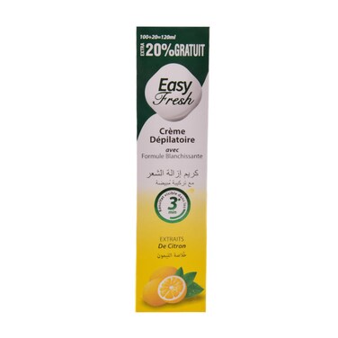Easy Fresh Hair Removal Cream Lemon 120ml