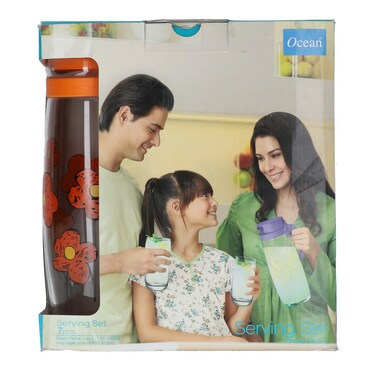 Ocean Ivory Water Serving Set 7 Pcs