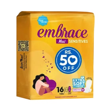 Embrace Maxi Sensitives 16 Pads