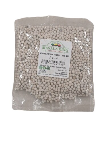 Masala King White Pepper Whole 100 gr