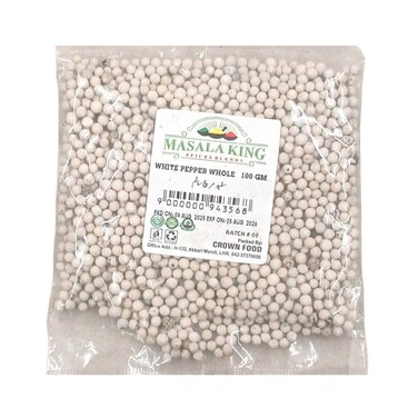 Masala King White Pepper Whole 100 gr