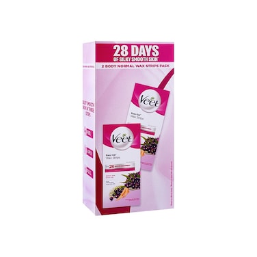 Veet 2 Body Normal Wax Strip Pack