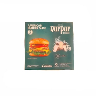 Nupur Cheese American Burger Slice 10 Pcs 200  gr