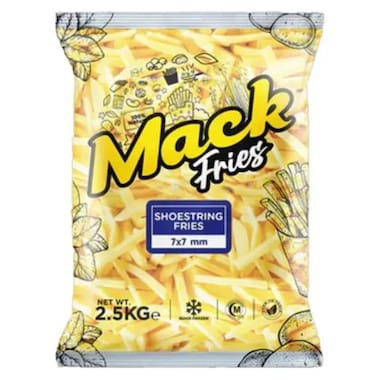 Mack Fries Shoe String 7X7mm 2.5 kg