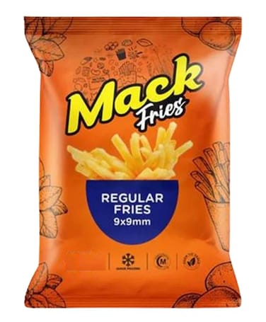MACK FRIES STRAGHT CUT 9X9M 2500GM