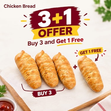 Chicken Tikka Bread (Buy 3 &amp; Get 1 Free)