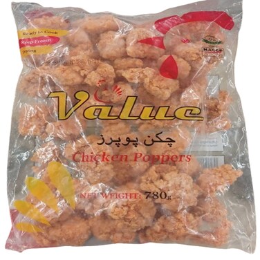 Value Chicken Poppers 780 gr