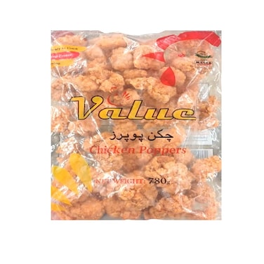 Value Chicken Poppers 780 gr