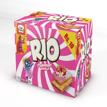 Peak Freans Rio Strawberry Vanila Ticky Pack (Pack Of 24)