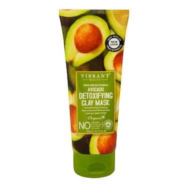 Vibrant Beauty Skin Brightening Avocado Detoxifying Clay Mask 200ml