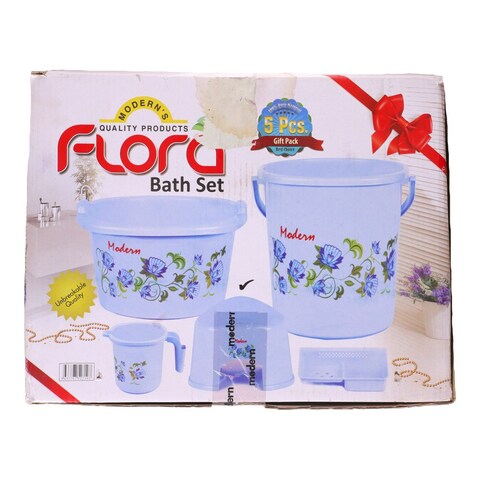 Modern Flora Bath Set