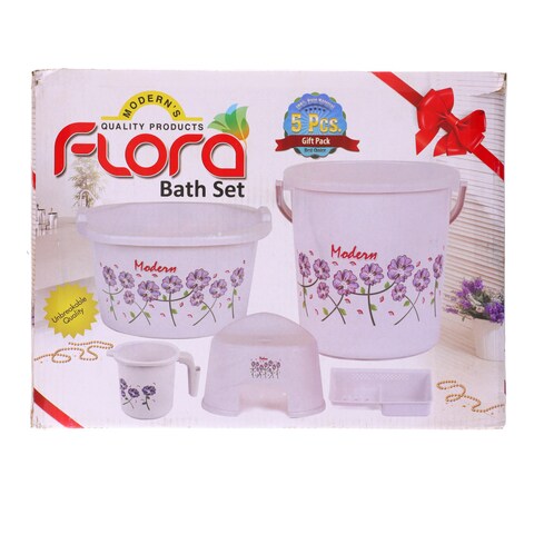 Modern Flora Bath Set