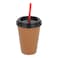 Coffee Cup With Straw