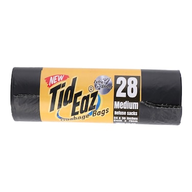 Tid Eaz Garbage Refuse Sacks Medium Bags 28 pcs