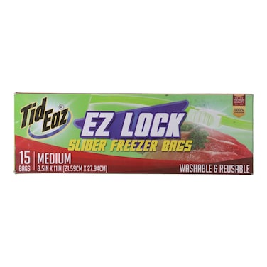 Tid Eaz Slider Freezer Medium Bags 15 pcs