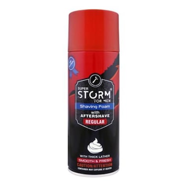 Super Storm for Men Shaving Foam with Aftershave Regular 75ml