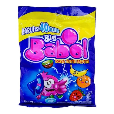 Big Babol Rasa Tutti Fruitti Bubble Gum 132g