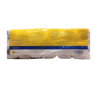 My Choice White Toilet Roll (Pack Of 12)