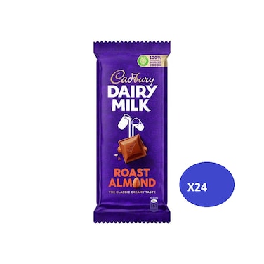 Cadbury Chocolate Roast Almond 90g (Pack Of 24)