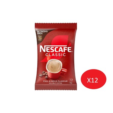 Nescafe Classic Coffee 25g (Pack Of 12)