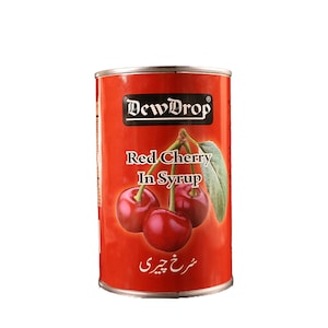 Dewdrop Red Cherry In Syrup 350 gr