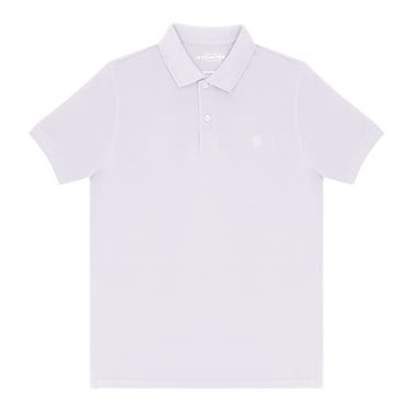 LA Collection Men Basic Polo T-Shirt White Large