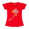 LA Collection Girls Printed T-Shirt Red 9-10 Years