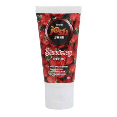 Josh Imported Lube Gel Strawberry Scented 30ml