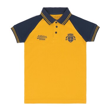 LA Collection Boys Polo T-Shirt Yellow 5-6 Years