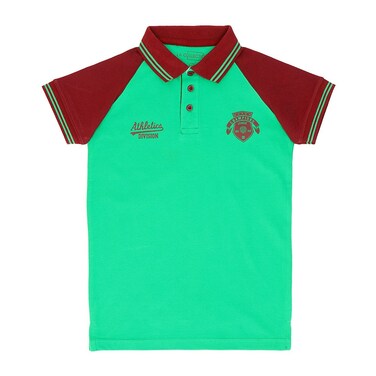 LA Collection Boys Polo T-Shirt Green 2-3 Years