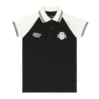 LA Collection Boys Polo T-Shirt Black 3-4 Years